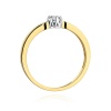 Pierścionek W0450B Diament 0,15ct żółte złoto