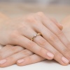 Pierścionek W0450B Diament 0,15ct żółte złoto