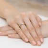 Pierścionek W0450 Diament 0,10ct żółte złoto