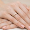 Pierścionek W0459B Diament 0,25ct żółte złoto