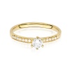 Pierścionek W0459 Diament 0,10ct żółte złoto