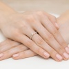 Pierścionek W0459 Diament 0,10ct żółte złoto