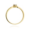 Pierścionek W0461 Diament 0,01ct żółte złoto