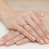 Pierścionek W0461 Diament 0,01ct żółte złoto