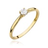 Pierścionek W0461 Diament 0,03ct żółte złoto