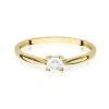 Pierścionek W0461 Diament 0,08ct żółte złoto