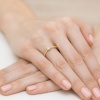 Pierścionek W0461 Diament 0,08ct żółte złoto