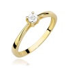 Pierścionek W0463 Diament 0,02ct żółte złoto