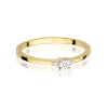 Pierścionek W0464 Diament 0,01ct żółte złoto
