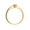 Pierścionek W0465 Diament 0,01ct żółte złoto