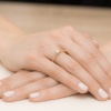 Pierścionek W0466 Diament 0,08ct żółte złoto