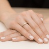 Pierścionek W0467 Diament 0,02ct żółte złoto