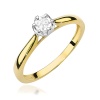Pierścionek W0468 Diament 0,08ct żółte złoto