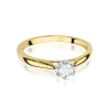 Pierścionek W0468 Diament 0,08ct żółte złoto