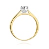 Pierścionek W0468 Diament 0,08ct żółte złoto