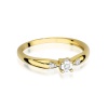 Pierścionek W0469 Diament 0,02ct żółte złoto