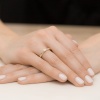 Pierścionek W0469 Diament 0,02ct żółte złoto