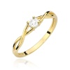 Pierścionek W0470 Diament 0,03ct żółte złoto