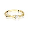 Pierścionek W0470 Diament 0,03ct żółte złoto