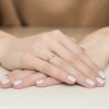Pierścionek W0470 Diament 0,03ct żółte złoto