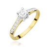 Pierścionek W0474 Diament 0,08ct żółte złoto