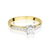 Pierścionek W0474 Diament 0,08ct żółte złoto