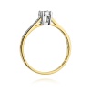 Pierścionek W0474 Diament 0,08ct żółte złoto