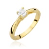 Pierścionek W0475 Diament 0,08ct żółte złoto