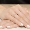 Pierścionek W0479 z diamentami żółte złoto