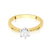 Pierścionek W0482 Diament 0,40ct żółte złoto