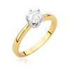 Pierścionek W0482 Diament 0,50ct żółte złoto