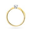 Pierścionek W0484 Diament 0,10ct żółte złoto
