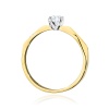 Pierścionek W0484 Diament 0,15ct żółte złoto