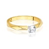 Pierścionek W0484 Diament 0,20ct żółte złoto