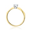 Pierścionek W0484 Diament 0,20ct żółte złoto