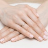 Pierścionek W0484 Diament 0,20ct żółte złoto