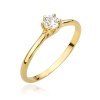 Pierścionek W0499 Diament 0,25ct żółte złoto