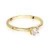 Pierścionek W0499 Diament 0,25ct żółte złoto