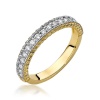 Pierścionek W0507 z diamentami żółte złoto