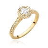 Pierścionek W0508 Diament 0,40ct żółte złoto