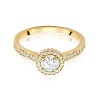 Pierścionek W0508 Diament 0,40ct żółte złoto