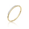 Pierścionek W0509 z diamentami żółte złoto