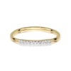 Pierścionek W0509 z diamentami żółte złoto
