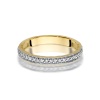 Pierścionek W0521 z diamentami żółte złoto