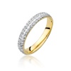 Pierścionek W0522 z diamentami żółte złoto