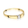 Pierścionek W0524 Diament 0,08ct żółte złoto