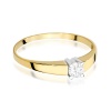 Pierścionek W0524 Diament 0,25ct żółte złoto