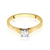 Pierścionek W0526 Diament 0,40ct żółte złoto