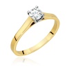 Pierścionek W0526 Diament 0,50ct żółte złoto