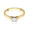 Pierścionek W0526 Diament 0,50ct żółte złoto